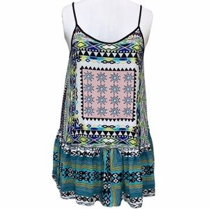 🐞Aqua Mini Sleeveless Sundress EUC Medium